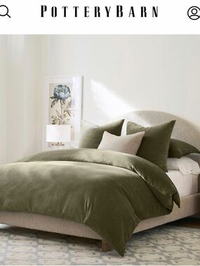Pottery Barn COZY CLOUD Duvet Cover FULL/QUEEN